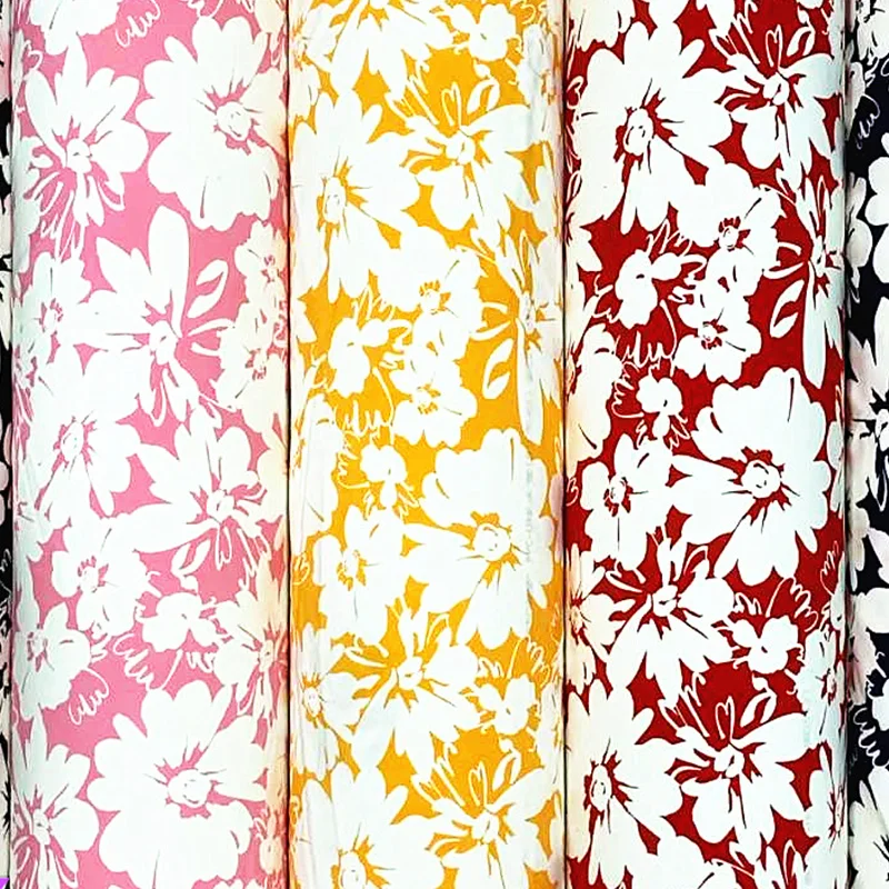 Custom design 100% poly colorful soft printed chiffon jacquard fabric for dress