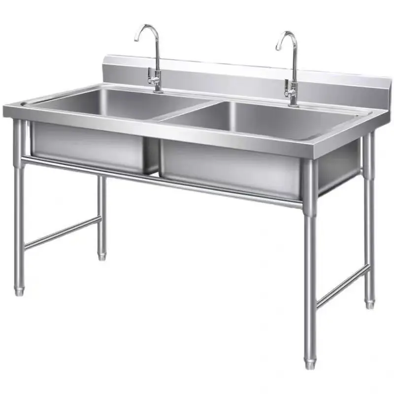Stainless Steel Freestanding restaurant hand wash sink Restaurant Kitchen Commercial equipment
