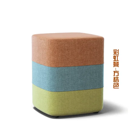 Wholesale home furniture velvet sitting pouf ottoman / fabric upholstery foot rest stool