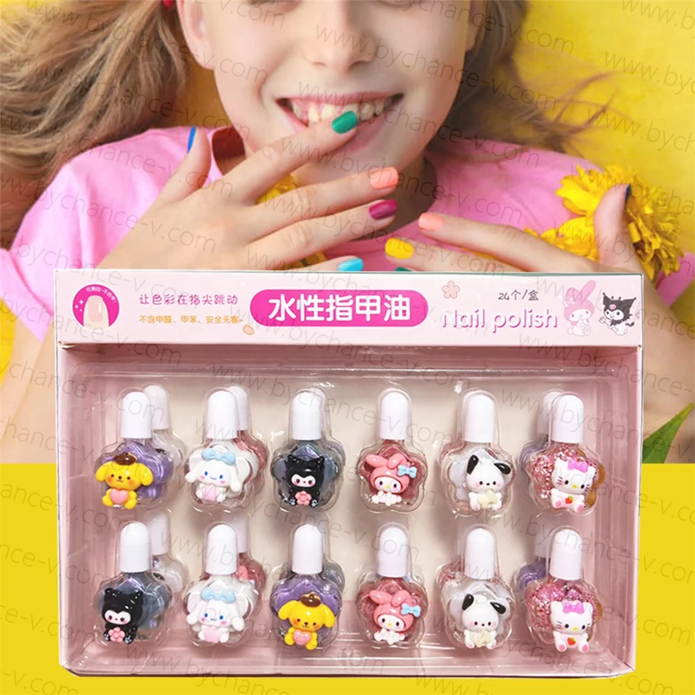 little girls party favors popular cartoon glitter nail polish for girls pretend princess games cosmetic supplies