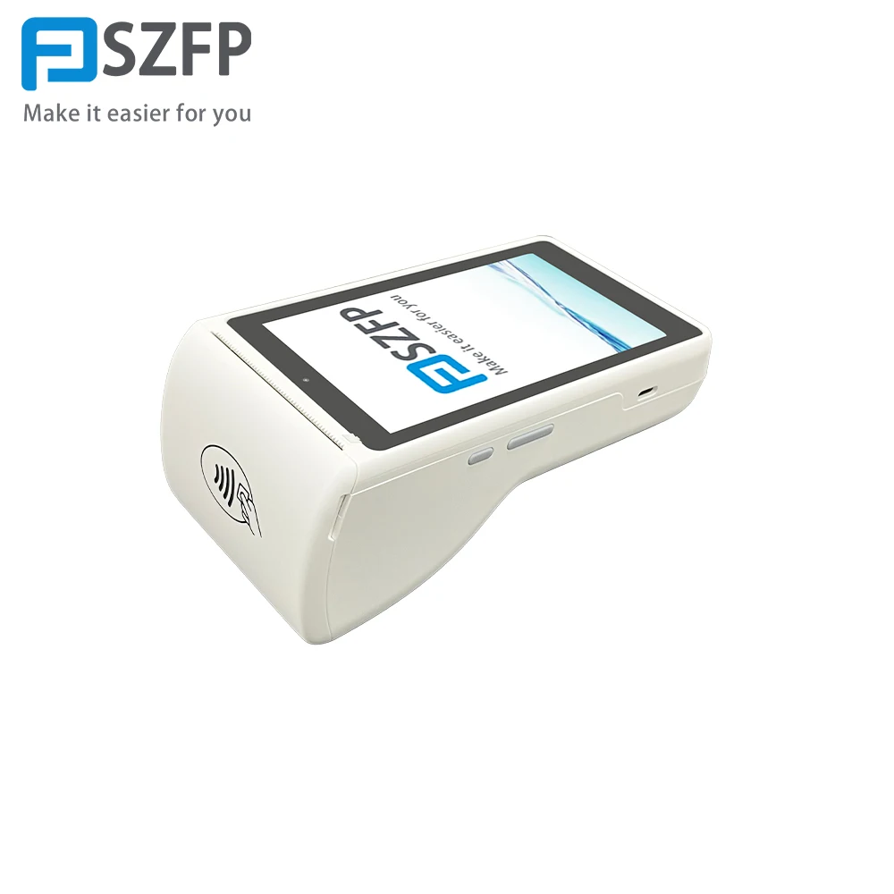 FP9800 Mobile Android POS system terminal touch screen with thermal printer machine