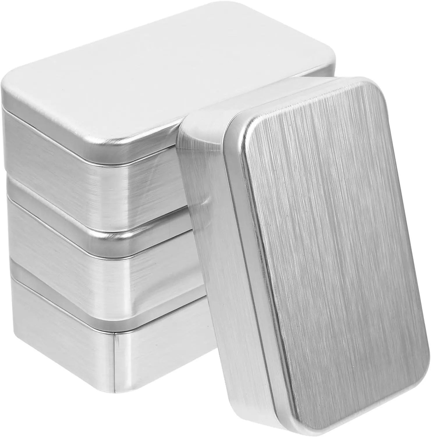 Custom Printing Factory Price High Quality Rectangular reusable Metal tin Box With Lid