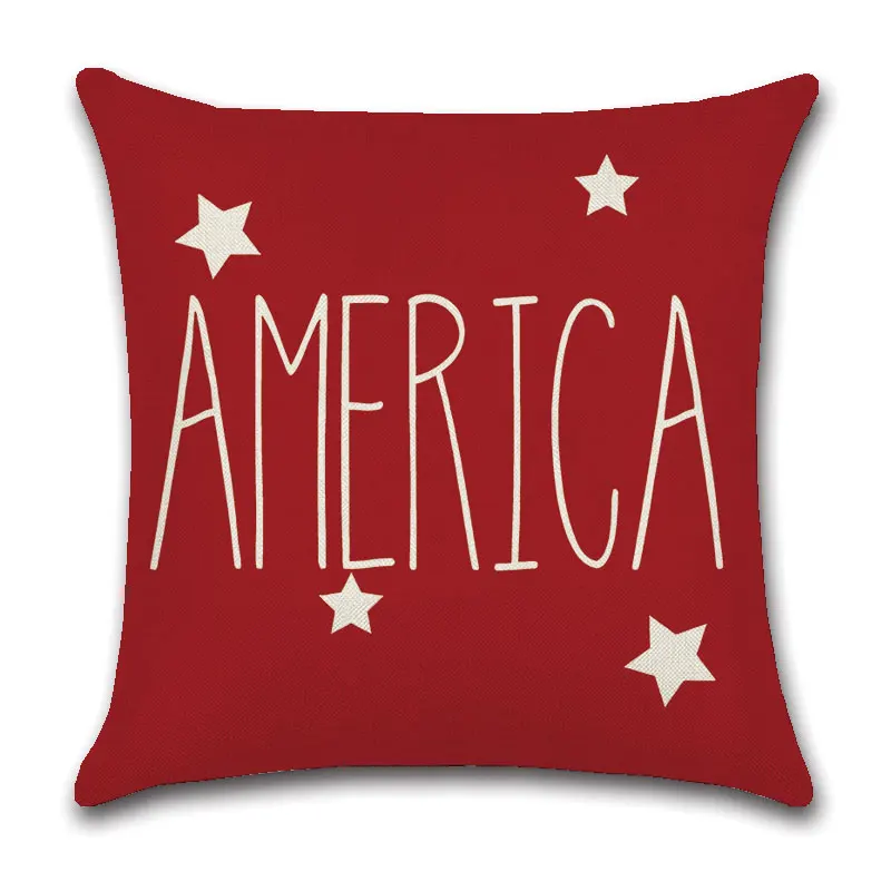 2022 New Wholesale American Flag Independence Day Throw Pillow Custom High Quality Throw Pillow For Home Decor