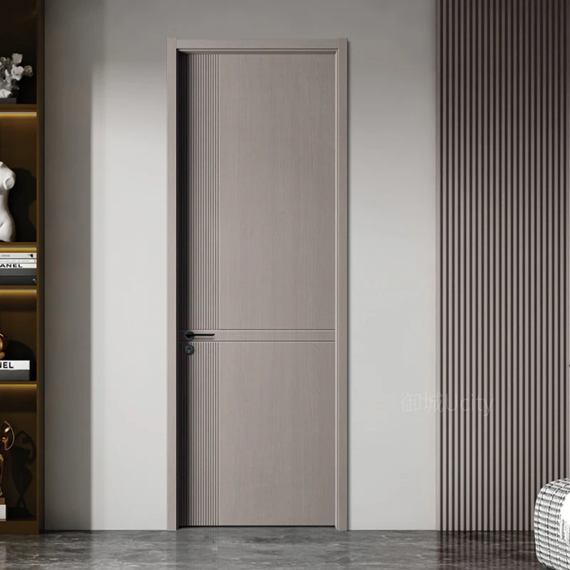 Traditional MDF Solid Wood Doors Top Quality Melamine Door Interior Soundproof for House Doors