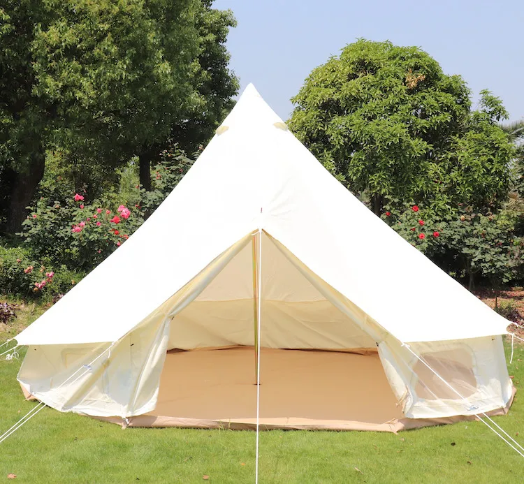 4 Season Manufacturers Price 5m Glamping Cotton Canvas Bell Tent