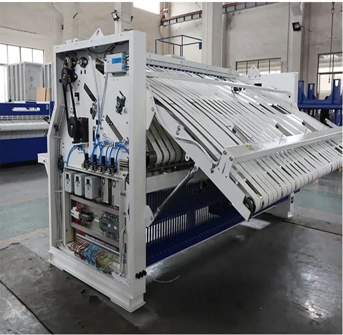 HOOP high speed folding ironing machine for hotel/hospital/ school/ bed sheets