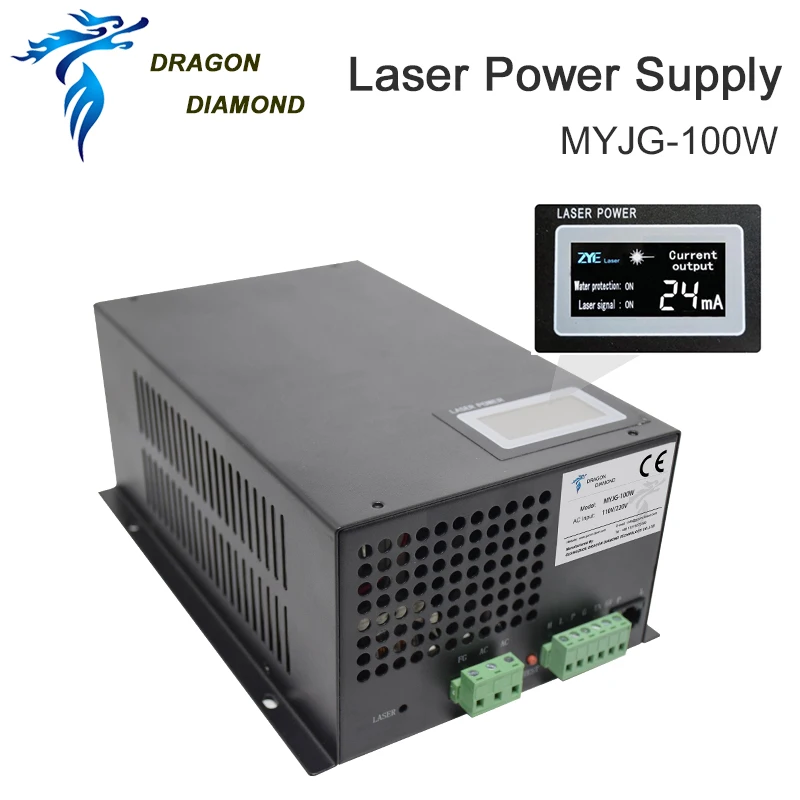 Co2 лазерный источник питания 100W130W 150W MYJG для лазерной резки