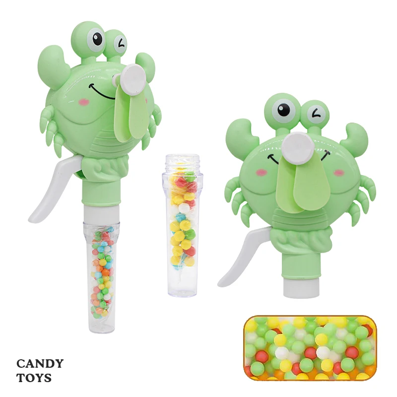 Shantou manufacturer plastic hand fan toys and candy