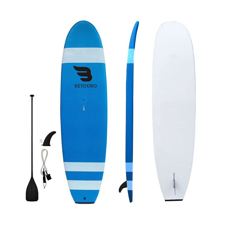 custom cheap wholesale epoxy fishing sup plastic soft top stand up fishing sup stand up paddle board