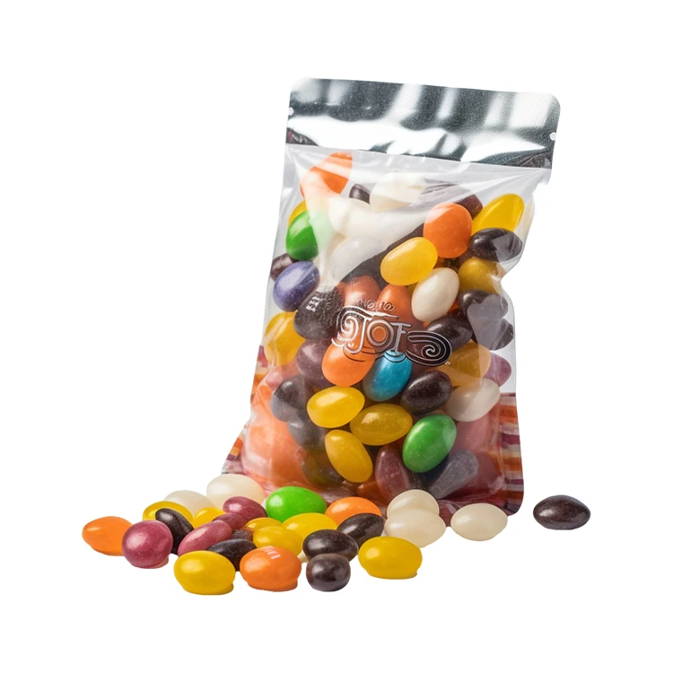 Plastic Food Packaging Bags Aluminum Foil Stand Up Edible Snack Cereal Chocolate Chips Zipper Pouches