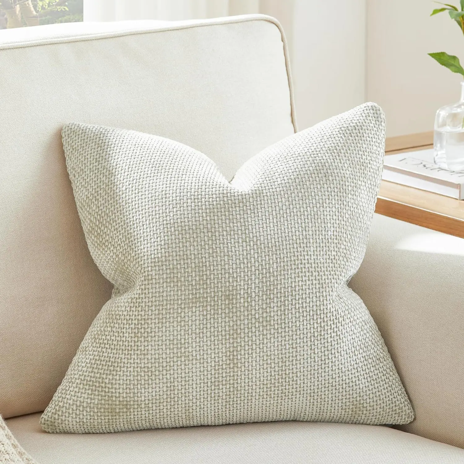 Luxurious Chenille Throw Pillow Covers sofa couch pillow Decorative Square Cushion Case for Couch Sofa Bed Living Room Farmhouse
