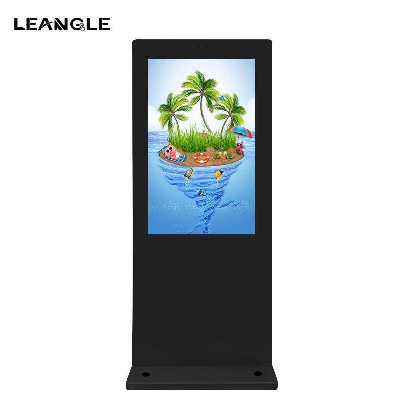 55 65 inch outdoor standing or wall mounted digital signage kiosk FHD advertising LCD display smart rental