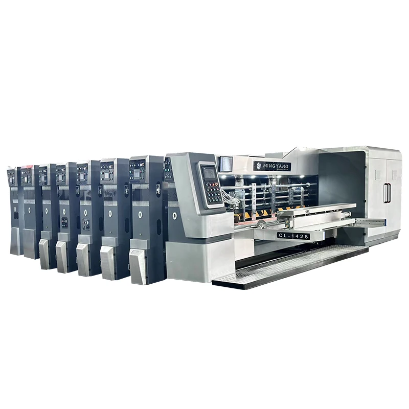flexo water ink based high speed vacuum transfer box maker machine for corrugated box producing