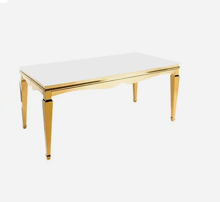 Hot sales stainless steel tempered glass top high bar table party event and rental