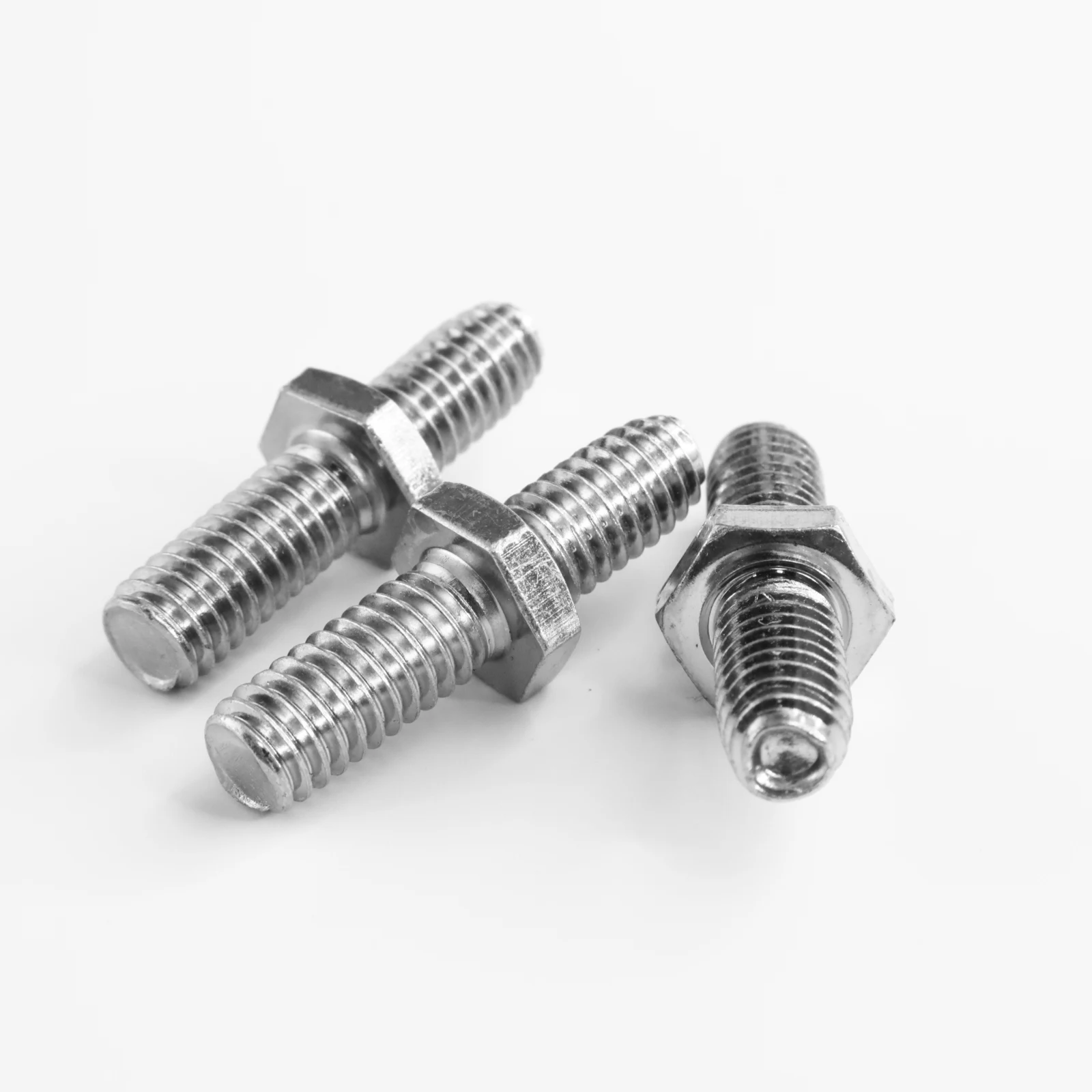 High strength automotive engine parts external hexagonal double threaded bolt M6