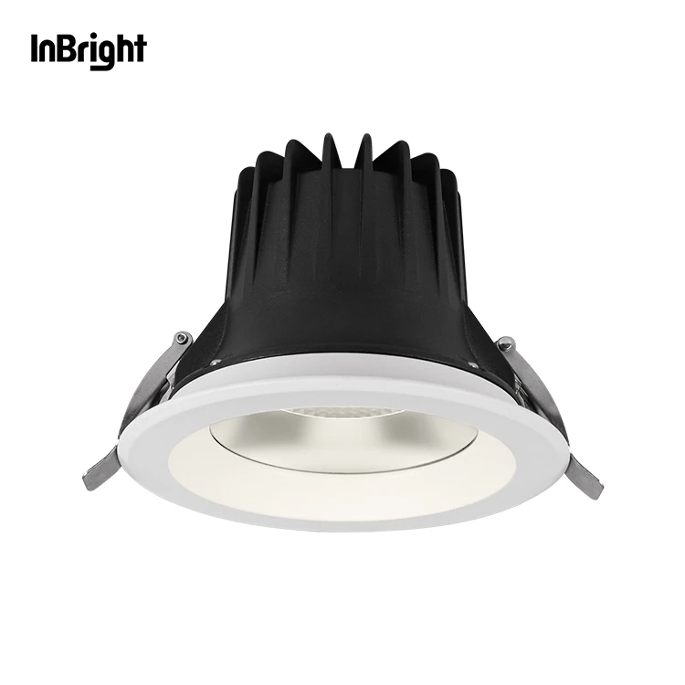 Wide Beam 60 Degree Anti Glare IP65 Waterproof LED Downlight 18W Die-casting Aluminum Recessed Ceiling SMD Down Light