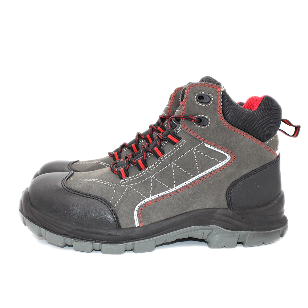 High Quality Executive Comfortable Factory Price Steel Toe Suede Leather Farmer Mens Safety Shoes