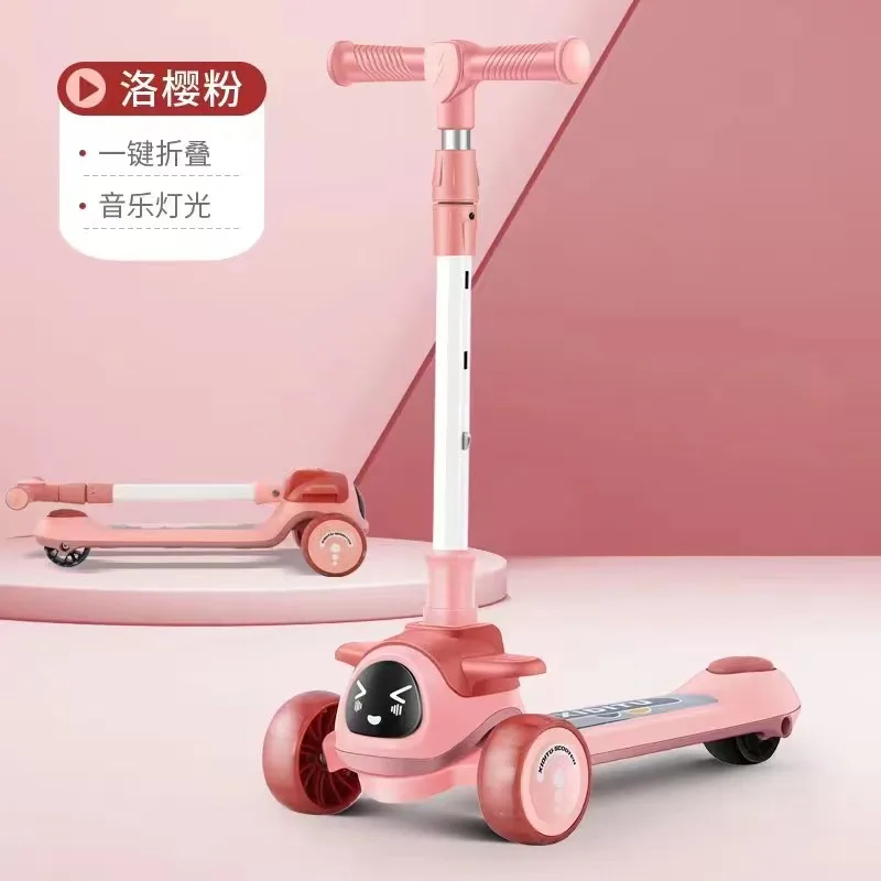 factory outlet scooter pink blue yellow mix black for 2-10 years children many functions also can sit