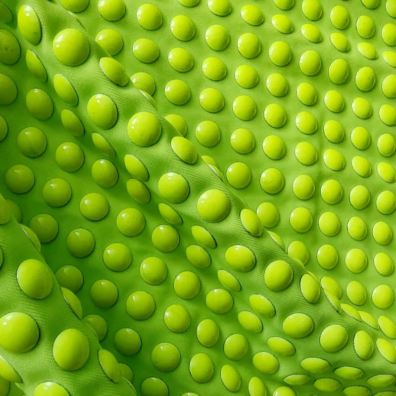 New Arrivals Luxury Lemon Green Beaded Lace Fabric Crystal Rhinestone Green Lace Fabric With Rhinestone