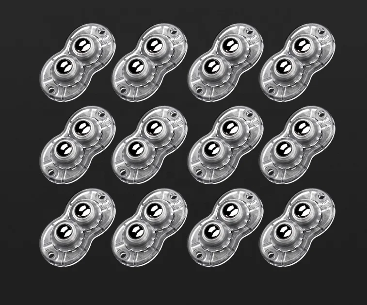 Hot Selling 360-Degree Swivel Self-Adhesive Furniture Caster Modern Stainless Steel Rollers Low Profile Bathroom Kitchen Use