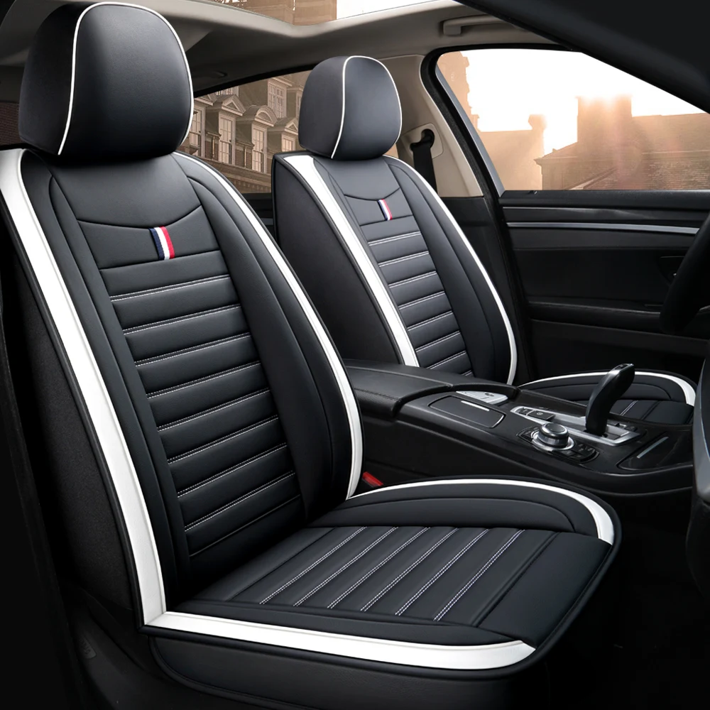 Classical Design Universal Fit  Cheap Price PVC Leather Car Seat Cover For 5 Seats