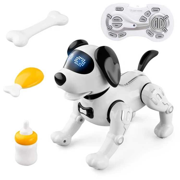 Hot Selling Infrared Smart Remote Control Robot Dog Electric Walking Stunt Dance Performance Smart Dog Robot Toy