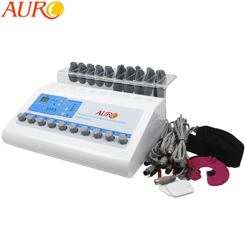 AURO Portable Tens Ems Machine Muscle Pain Relief Ems Weight Loss Body Slimming Stimulator Microcurrent Russian Waves Machine