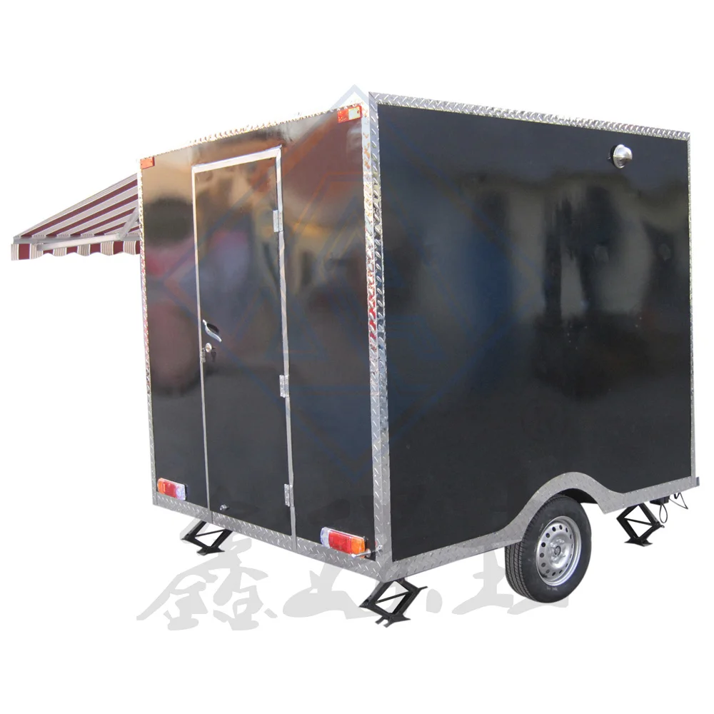 Two wheeled cheap dining cart, night market food cart, outdoor commercial street sales cart mobile multi-functional snack cart