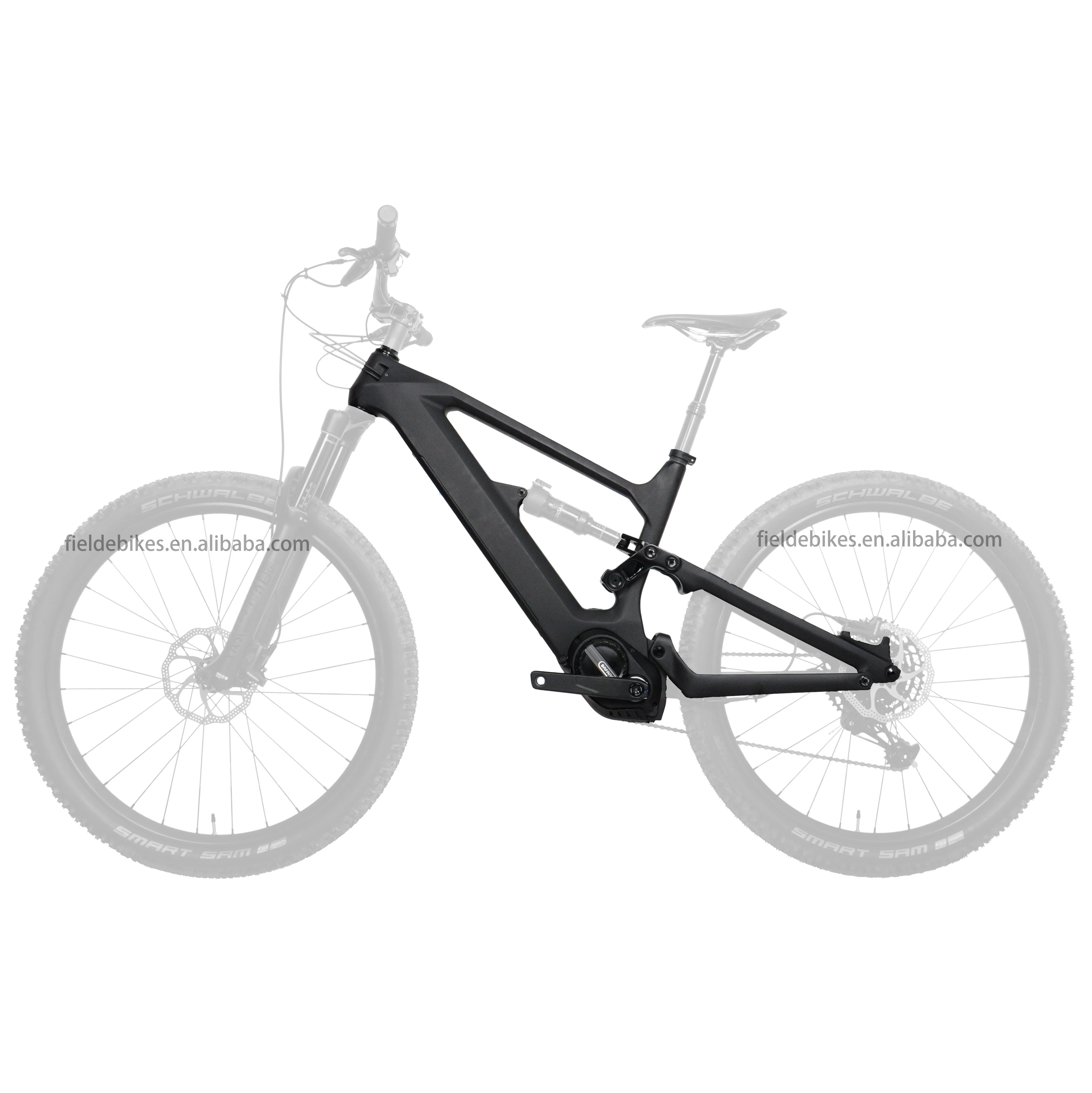 Dengfu E10 EMTB комплект с полной подвеской из углеродного волокна 29ER рама Bafang M510 M560 Средний двигатель и 48V 17 5 ah 840WH Скрытая батарея