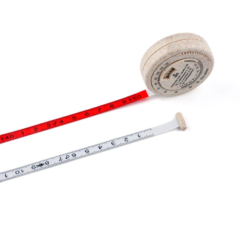 Wintape 2023 Degradable BMI Measuring Tape Body Health Calculator Weight Loss Fitness Tool measure tape plastic