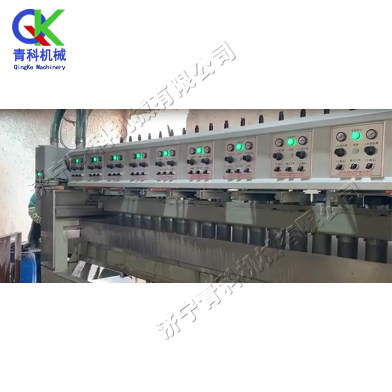 automatic continuous grinding machine mosaic tile Stone polishing machine 8 head 12 head 16 head