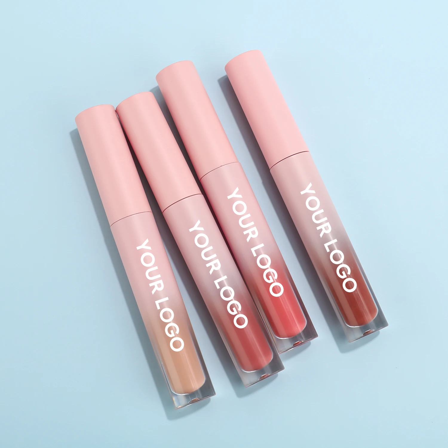 Glossy Matte Liquid Lipstick Customized Logo Vegan Lip Gloss Cosmetics Empty Lipgloss Containers