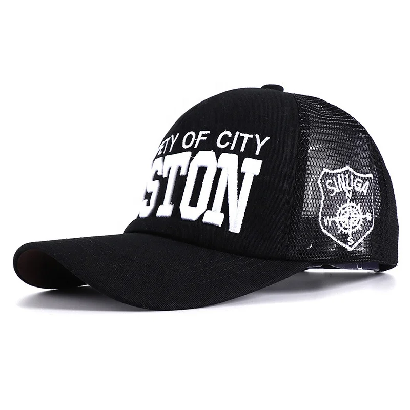 Custom 5 Panel Breathable Summer Embroidery Mesh Baseball Cap