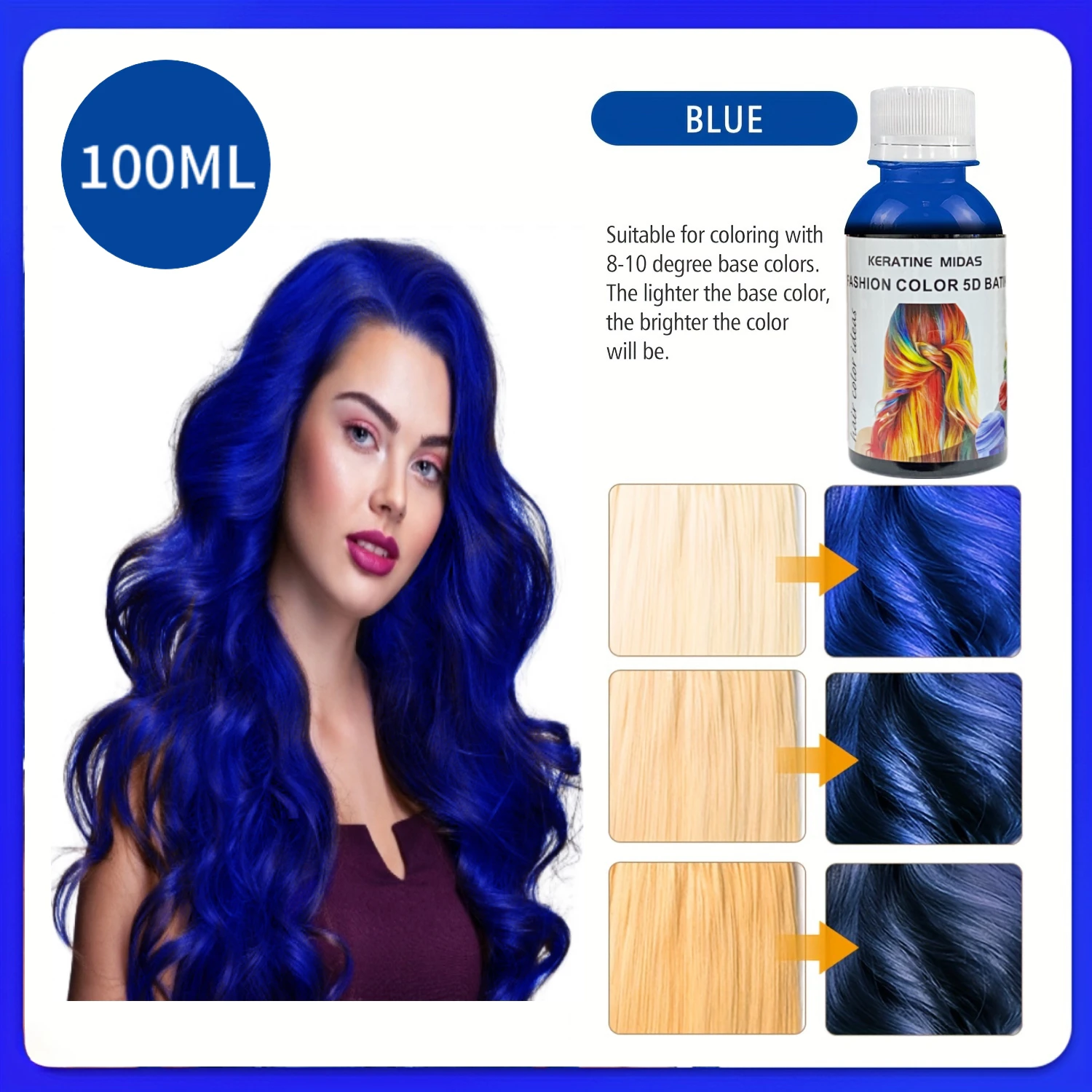 Hight Quality Semi Permanent Hair Color, Hair Manicure And Acid Hair Color