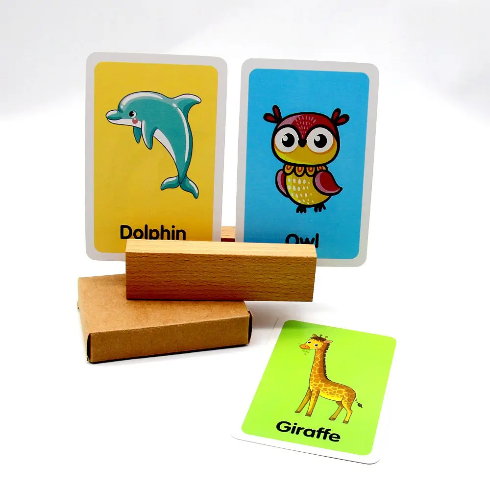 High Quality Magic Funny Educational  Flash Cards Animal Memory Flash Cards
