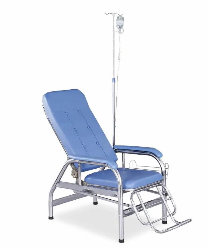 medical Dialysis Chair clinic transfusion chair medical waiting chair with IV pole