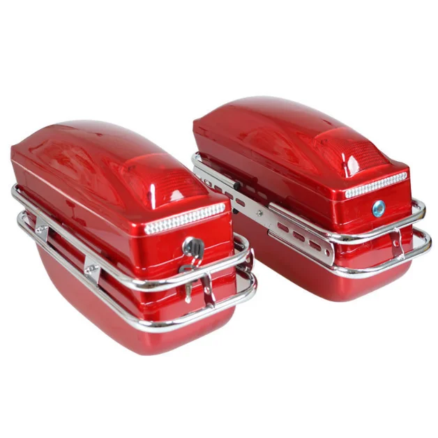 K6 motorcycle side box two three boxes hanging partial modified tailbox trunk tail boxes with light ABS material