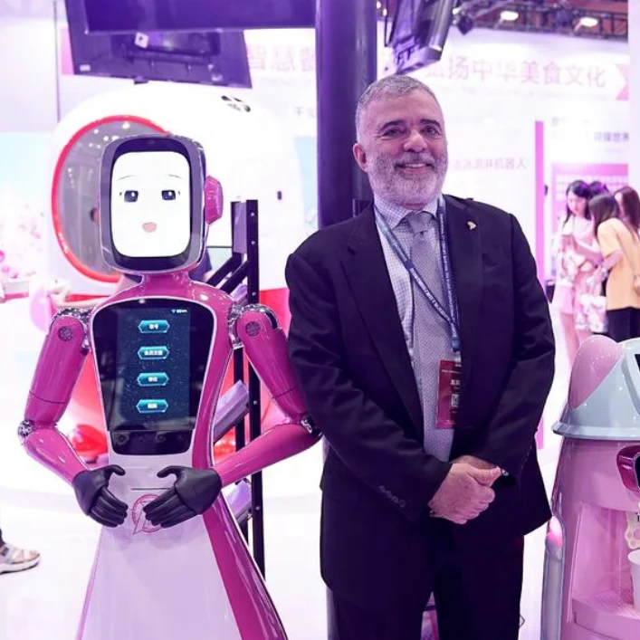 High Quality Guidance Intelligent Humanoid Service Ai Welcome Commercial Robot Reception Robots Catering Equipment