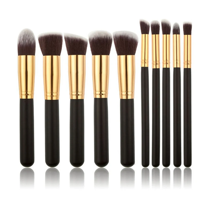 
10 pieces Professional Makeup Brushes Make up Tools Foundation Eyeshadow Cosmetic brush 