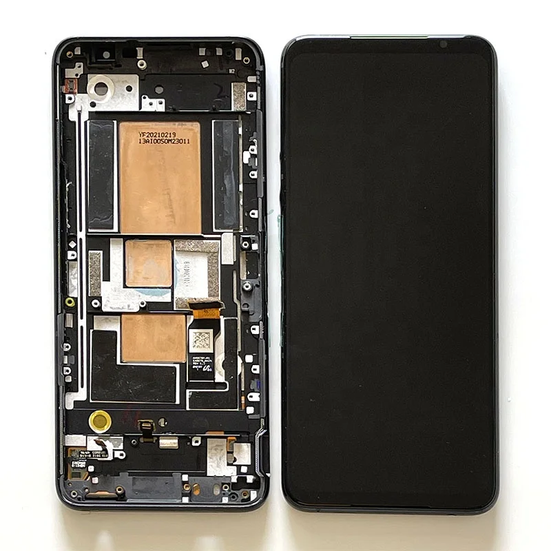 6.78' Original Amoled Touch Panel Screen Digitizer For Asus ROG 5 LCD Display Screen+ Frame For ROG5 ROG Phone 5 Pro 5 Ultimate