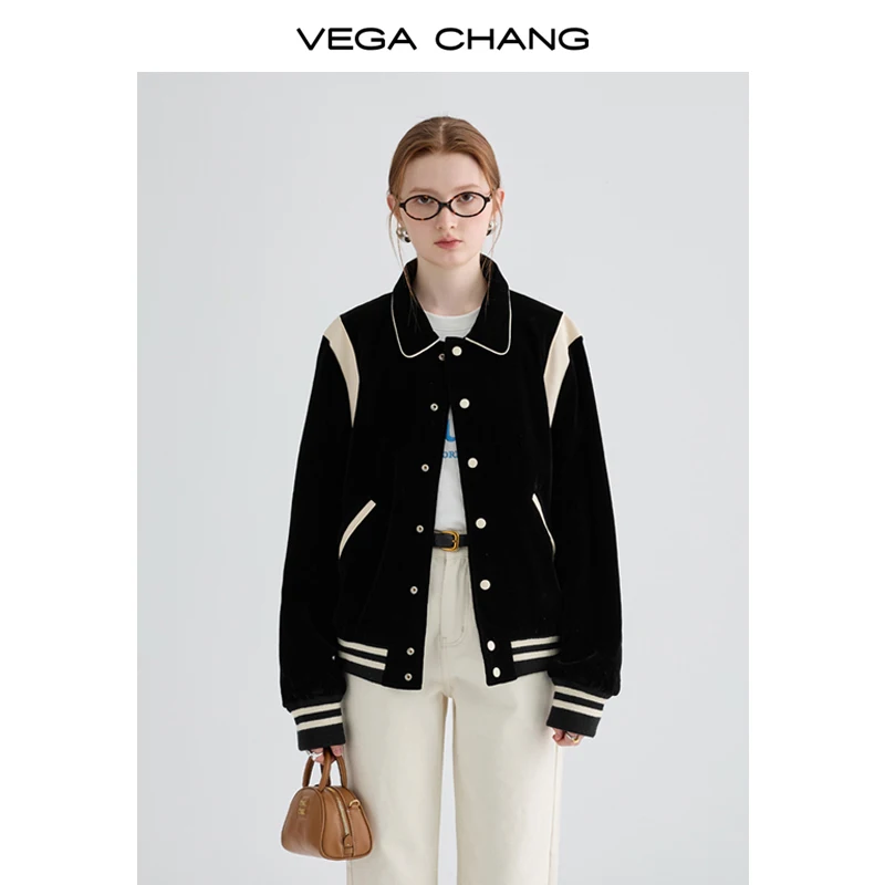 Fall 2024 new casual explosive straight down American short jacket preppy baseball jacket