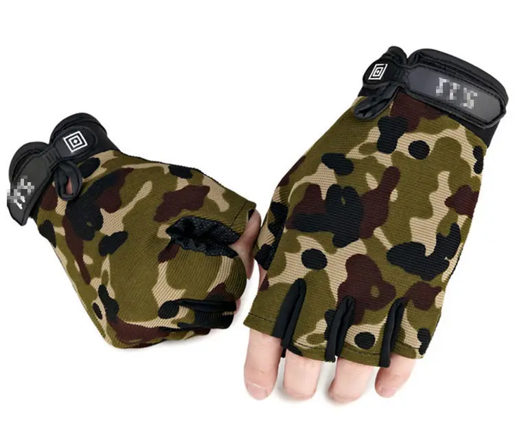 Перчатки мужские теплые дышащие, тонкие спортивные митенки на полпальца, всесезонные