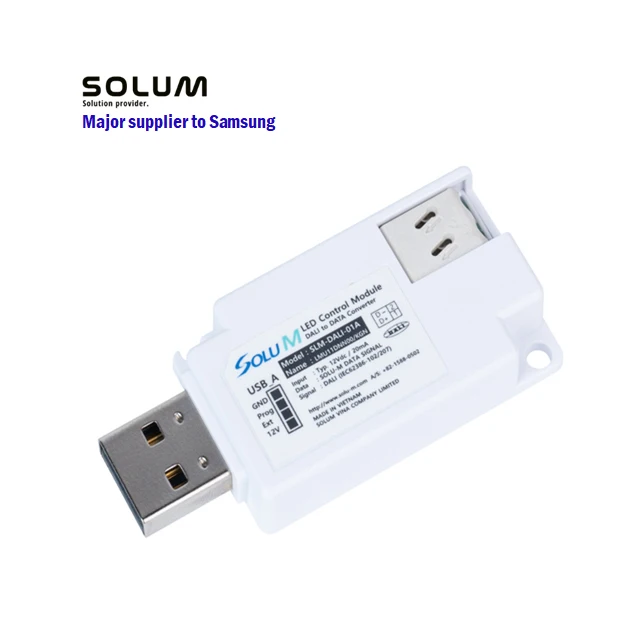 USB to UART DALI Converter for Smart Lighting on BEMS Application with Solum Smart PSU