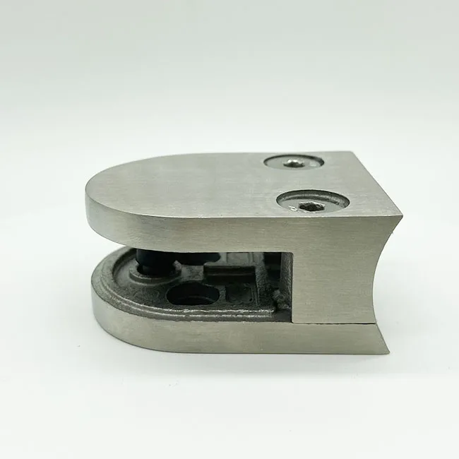 Customized Staircase Balcony Outdoor Deck Stainless Steel Adjustable Frameless Railing Fittings Glass Fixing Clamps Glass Clips