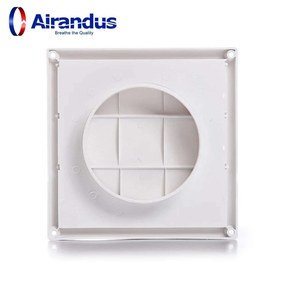 Factory Price Ventilation Fixed Air Vent Cover Louvre Hood Cream Louver Dryer Vent Plastic Vent Louver for HVAC System