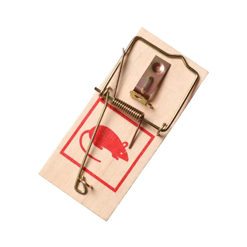 OEM Reusable Indoor Outdoor Easy Use Wooden Mouse Trap, Wooden Rat Trap, Wood Mouse Trap
