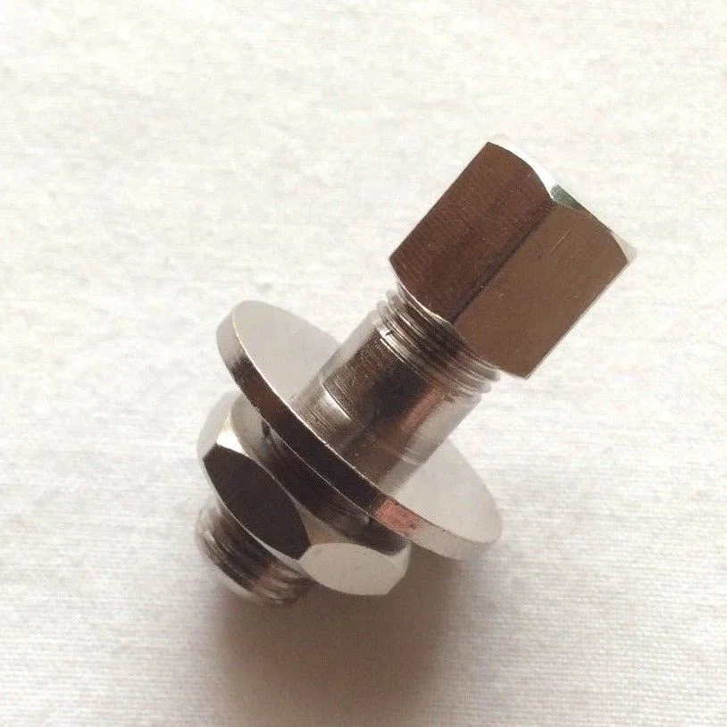 
nickel plated brass bulkhead panel mount air compressor tank fill valve schrader YHTR18 VALVE 