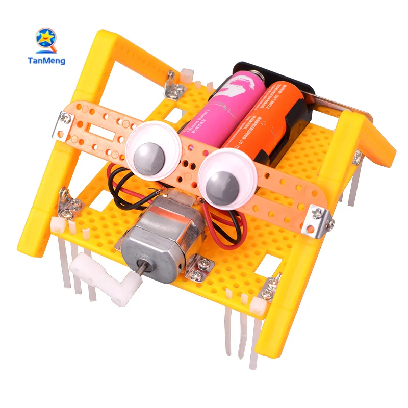 DIY Vibrating Robot Science Learning Kit STEM Toy Multi-Legged Crawling Robot Activity Toys For Kids
