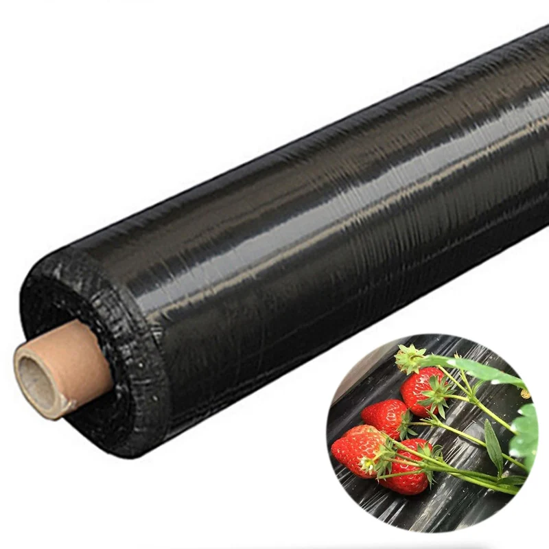 Сельское хозяйство, черная Мульч-пленка, теплица, сохраняющая тепло, насекомые, контроль сорняков, коврик для растений, наземное покрытие, пластиковая пленка