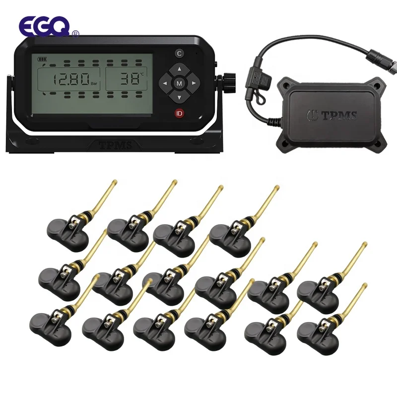 Цифровой комплект TPMS с внутренними датчиками для 16 шин грузовиков